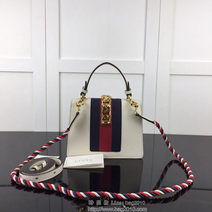 GUCCI古馳 新款 專櫃品質 原單 470270 白色 手提 單肩 斜挎包HY1325